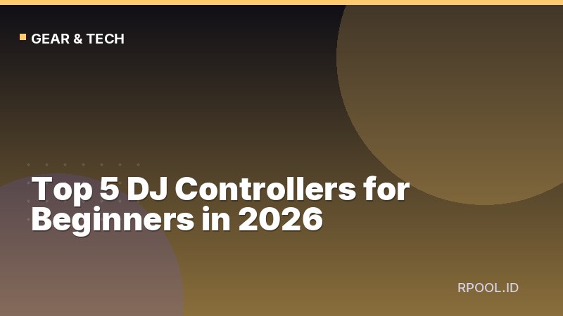 Top 5 DJ Controllers for Beginners in 2026